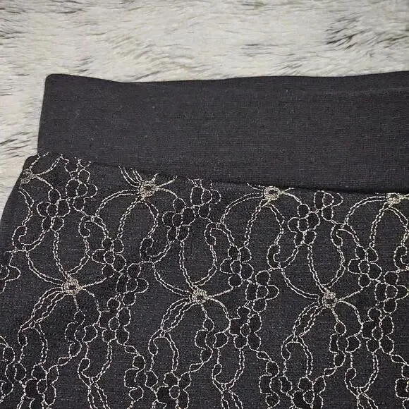 BeBop Black/gold Lace Ponte Leggings Size S NWOT - Picture 8 of 9